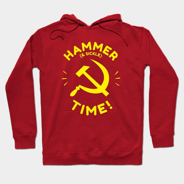 Hammer And Sickle Time Hoodie by dumbshirts